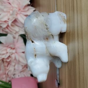 Druzy Agate Polar Bear